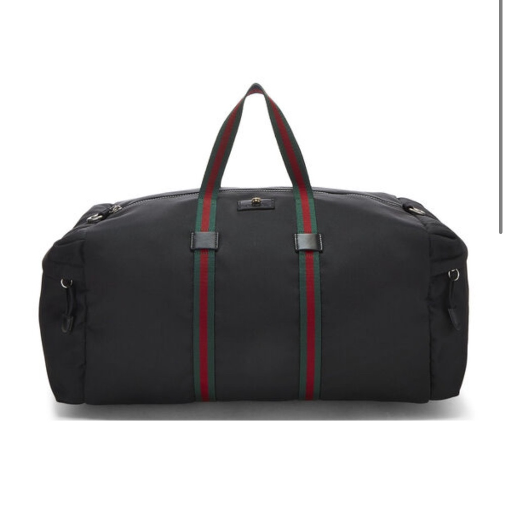 Gucci Black Canvas Duffle